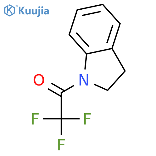1-(2,3-dihydroindol-1-yl)-2,2,2-trifluoroethanone structure