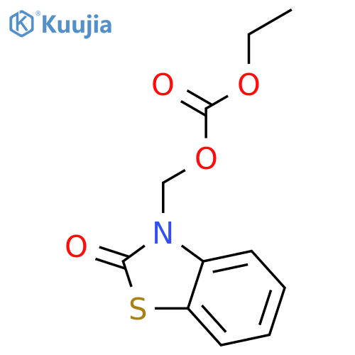 Carbonic acid, ethyl (2-oxo-3(2H)-benzothiazolyl)methyl ester structure