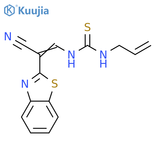 1-Allyl-3-(2-(benzo[d]thiazol-2-yl)-2-cyanovinyl)thiourea structure