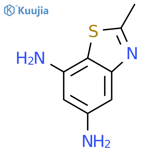 5,7-Benzothiazolediamine,2-methyl- structure