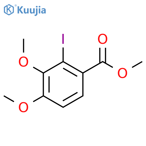 BENZOIC ACID, 2-IODO-3,4-DIMETHOXY-, METHYL ESTER structure