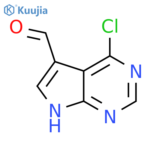 4-Chloro-7H-pyrrolo[2,3-d]pyrimidine-5-carbaldehyde structure