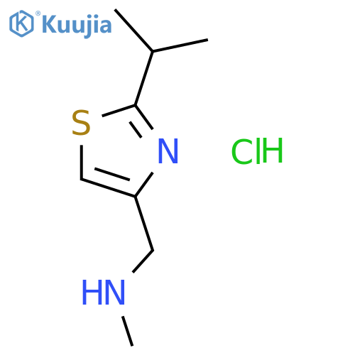 N-Methyl-N-(2-isopropyl-4-thiazolyl)methyl)amine, Hydrochloride Salt structure