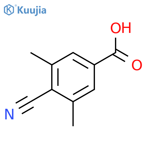 4-cyano-3,5-dimethylbenzoic acid structure