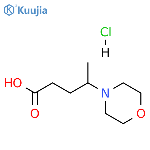 4-(4-morpholinyl)pentanoic acid hydrochloride structure