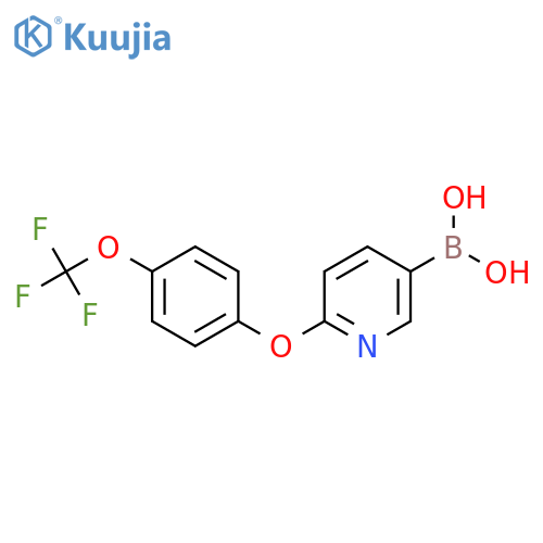 [6-[4-(Trifluoromethoxy)phenoxy]pyridin-3-yl]boronic acid structure