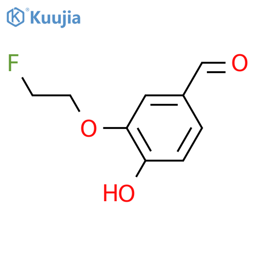 3-(2-Fluoroethoxy)-4-hydroxybenzaldehyde structure