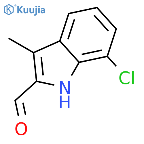 7-Chloro-3-methyl-1H-indole-2-carbaldehyde structure