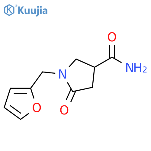 1-(2-Furylmethyl)-5-oxopyrrolidine-3-carboxamide structure
