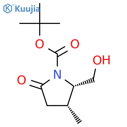 (2S,3R)-N-(tert-Butyloxycarbonyl)-3-methyl-pyroglutaminol structure