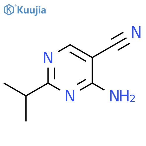 5-Pyrimidinecarbonitrile,4-amino-2-(1-methylethyl)- structure