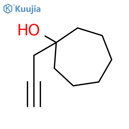 1-(prop-2-yn-1-yl)cycloheptan-1-ol structure
