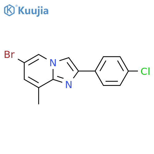 6-Bromo-2-(4-chlorophenyl)-8-methyl-Imidazo[1,2-a]pyridine structure