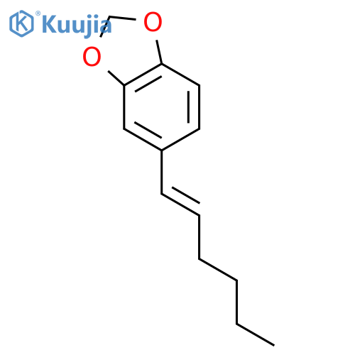 1,3-Benzodioxole, 5-(1-hexenyl)- structure
