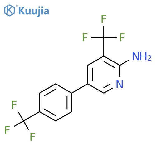 3-Trifluoromethyl-5-(4-trifluoromethyl-phenyl)-pyridin-2-ylamine structure