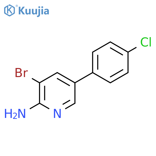 3-Bromo-5-(4-chlorophenyl)pyridin-2-amine structure