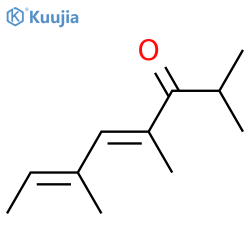 2,4,6-Trimethyl-4,6-octadien-3-one; (4E,6E)-form structure