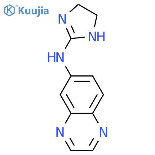 N-(4,5-dihydro-1H-imidazol-2-yl)quinoxalin-6-amine structure