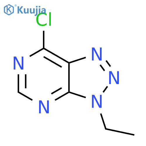 7-chloro-3-ethyl-3H-[1,2,3]triazolo[4,5-d]pyrimidine structure