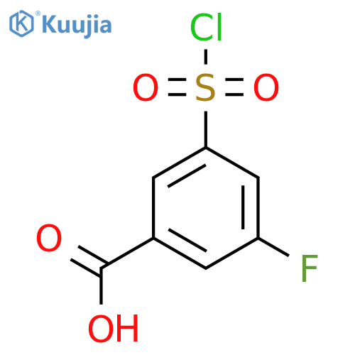 3-(Chlorosulfonyl)-5-fluorobenzoic acid structure