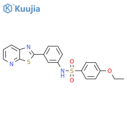 4-ethoxy-N-(3-{1,3thiazolo5,4-bpyridin-2-yl}phenyl)benzene-1-sulfonamide structure
