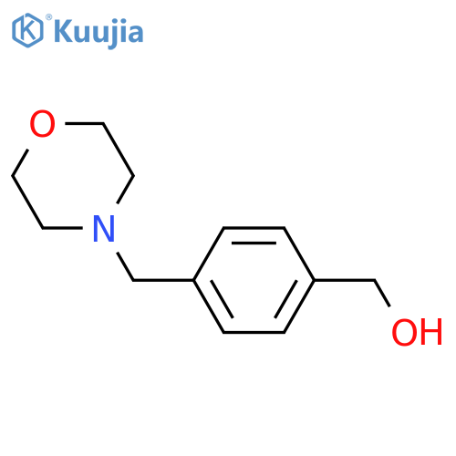 [4-(morpholinomethyl)phenyl]methanol structure