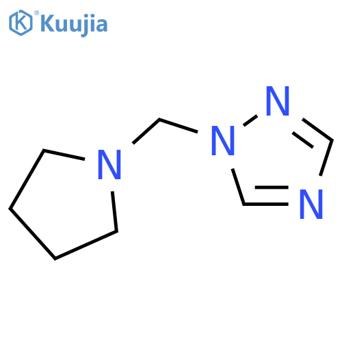 1H-1,2,4-Triazole, 1-(1-pyrrolidinylmethyl)- structure