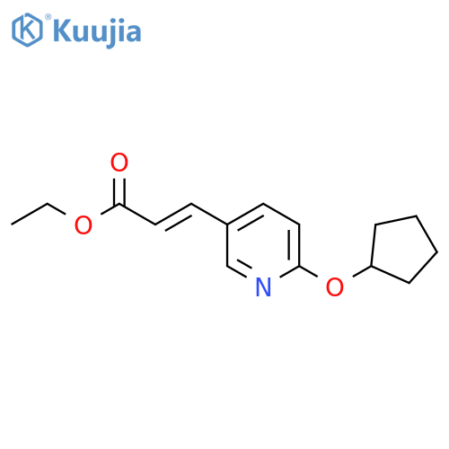 3-(6-Cyclopentyl-Oxy-Pyridin-3-Yl)-Acrylic Acid Ethyl Ester structure