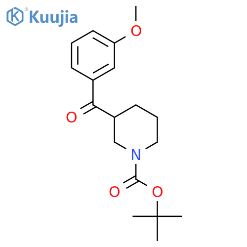 Tert-butyl 3-(3-methoxybenzoyl)piperidine-1-carboxylate structure