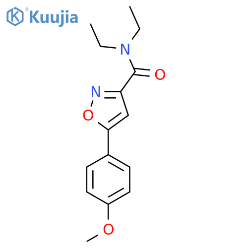 N,N-Diethyl-5-(4-methoxyphenyl)-1,2-oxazole-3-carboxamide structure