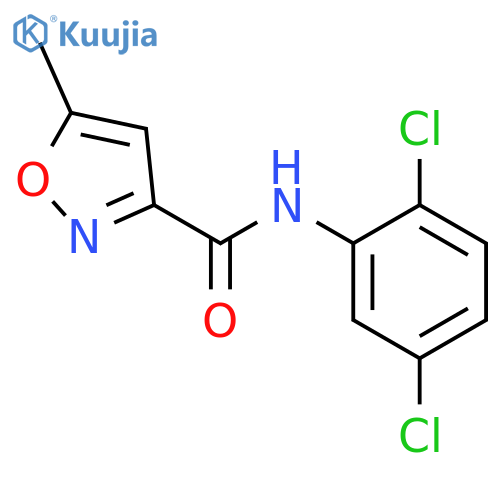 N-(2,5-dichlorophenyl)-5-methyl-1,2-oxazole-3-carboxamide structure