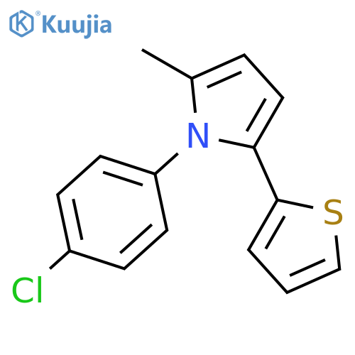 1-(4-chlorophenyl)-2-methyl-5-thiophen-2-yl-1H-pyrrole structure