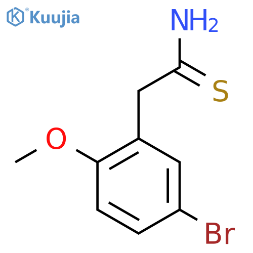 2-(5-bromo-2-methoxyphenyl)ethanethioamide structure
