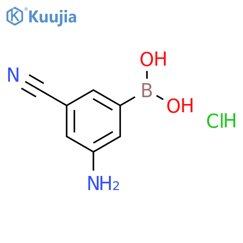 3-Amino-5-cyanophenylboronic acid, hydrochloride structure