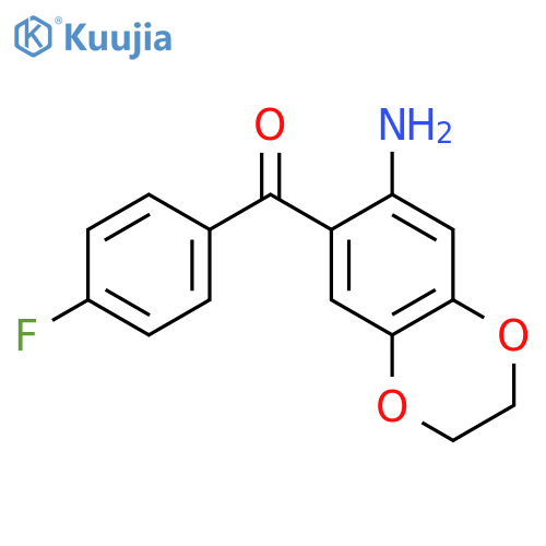 (7-Amino-2,3-dihydro-1,4-benzodioxin-6-yl)(4-fluorophenyl)methanone structure