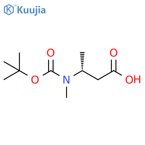 (3R)-3-{(tert-butoxy)carbonyl(methyl)amino}butanoic acid structure