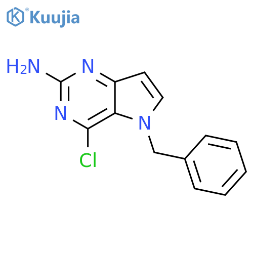 4-Chloro-5-benzyl-5H-Pyrrolo[3,2-d]pyrimidin-2-amine structure