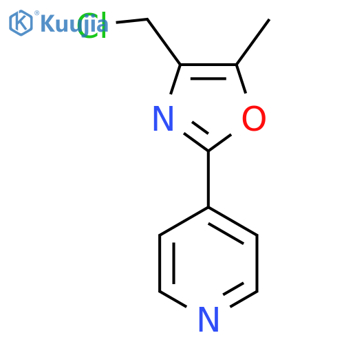 4-Chloromethyl-5-methyl-2-(pyridin-4-yl)oxazole structure