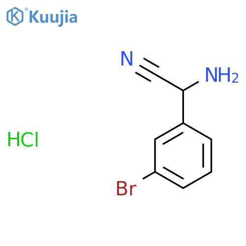 2-Amino-2-(3-bromophenyl)acetonitrile hydrochloride structure