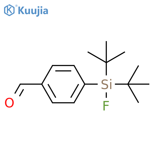 4-di-tert-butyl(fluoro)silylbenzaldehyde structure