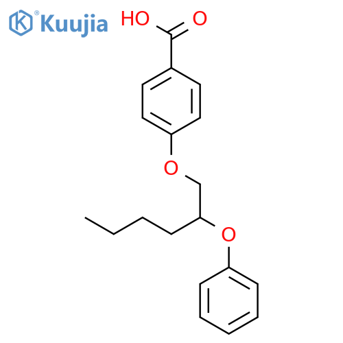 Benzoic acid, 4-[(2-phenoxyhexyl)oxy]- structure