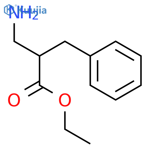 Benzenepropanoic acid, α-(aminomethyl)-, ethyl ester structure