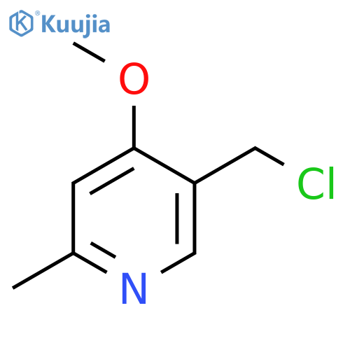 Pyridine, 5-(chloromethyl)-4-methoxy-2-methyl- structure
