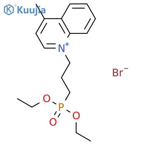 QUINOLINIUM, 1-[3-(DIETHOXYPHOSPHINYL)PROPYL]-4-METHYL-, BROMIDE (1:1) structure