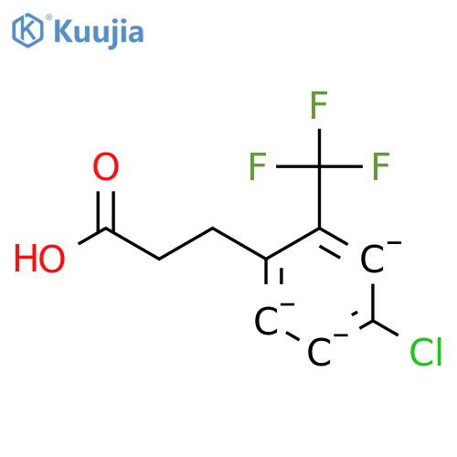 3-4-chloro-2-(trifluoromethyl)phenylpropanoic acid structure