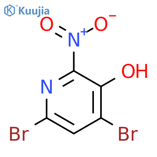 4,6-Dibromo-2-nitropyridin-3-ol structure