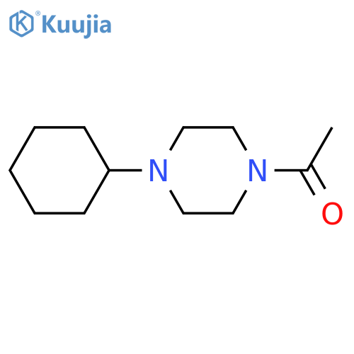 Ethanone, 1-(4-cyclohexyl-1-piperazinyl)- structure