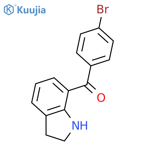 (4-Bromophenyl)(indolin-7-yl)methanone structure