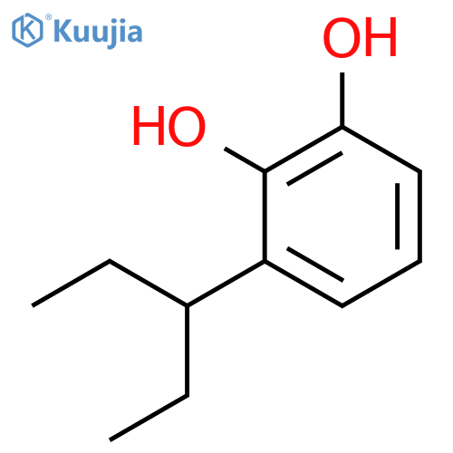 1,2-BENZENEDIOL, 3-(1-ETHYLPROPYL)- structure