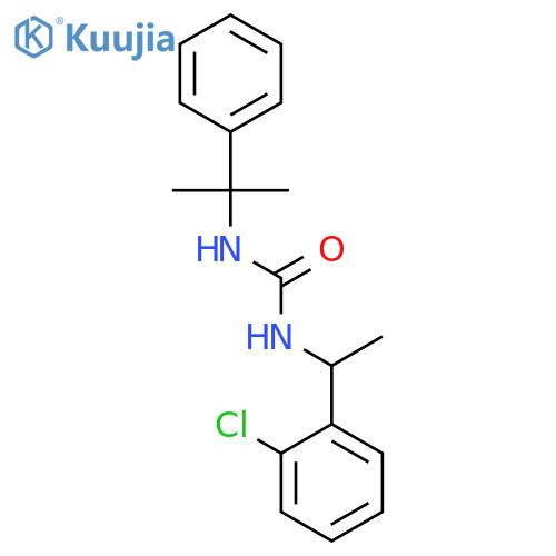 UREA, N-[1-(2-CHLOROPHENYL)ETHYL]-N'-(1-METHYL-1-PHENYLETHYL)- structure